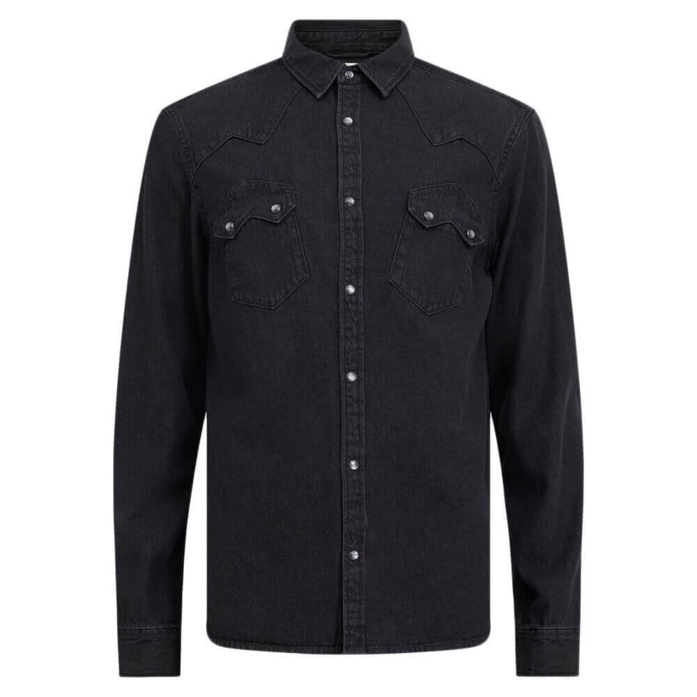 AllSaints Rock Western Denim Shirt